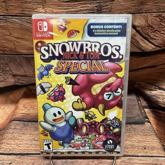 Snow Bros. Nick & Tom Special Nintendo Switch Video Game New Sealed Toplan - Picture 1 of 6
